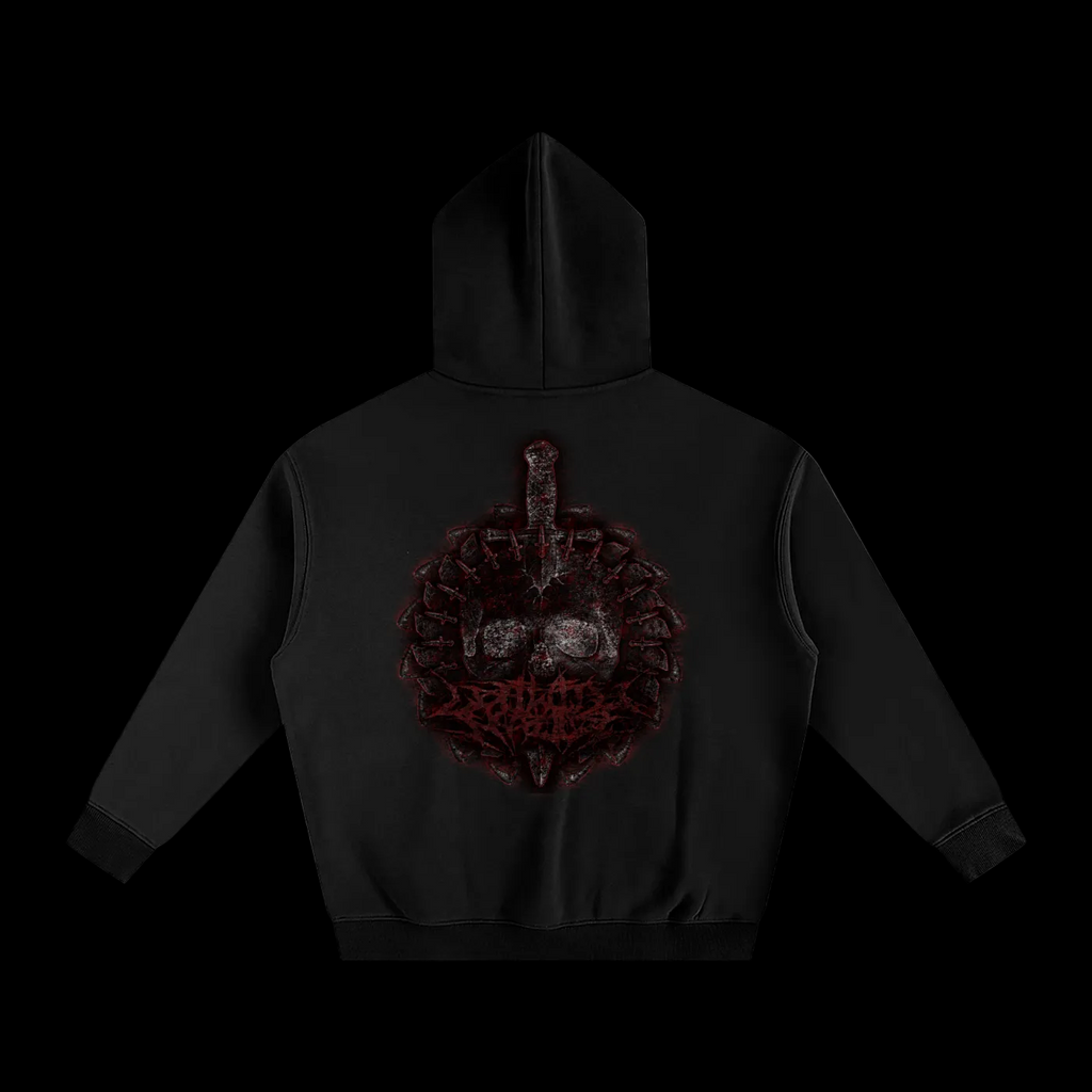 SAWANDSKULL-HOODIE
