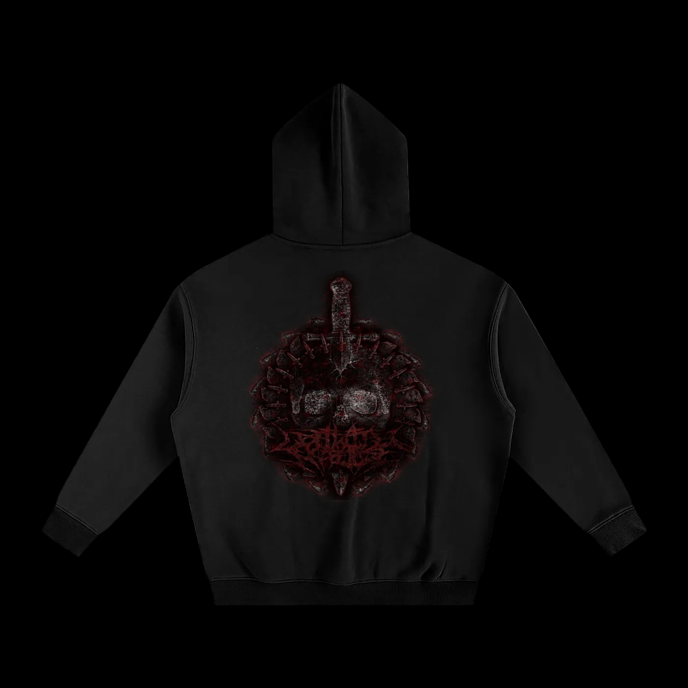 SAWANDSKULL-HOODIE